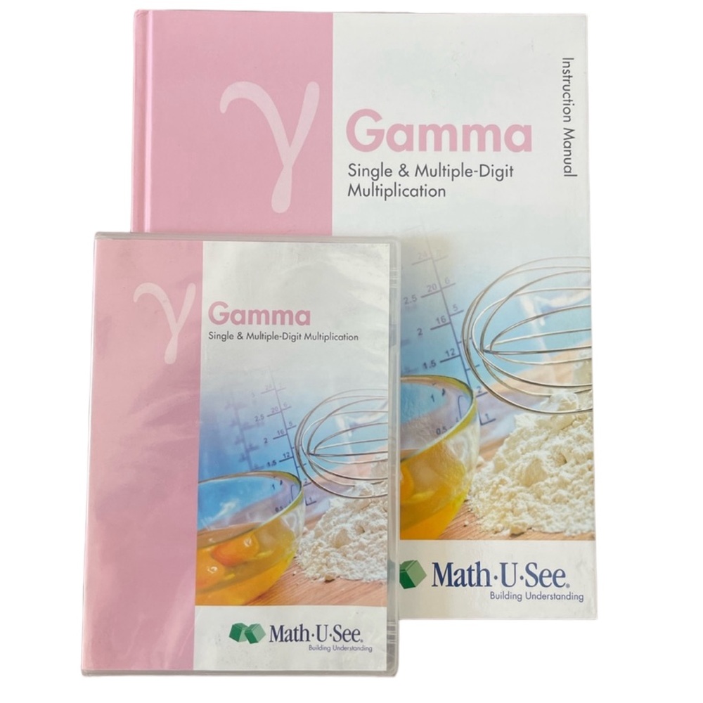 🌟NEW🌟 Math-U-See Gamma Instruction Manual and DVD Homeschool Math